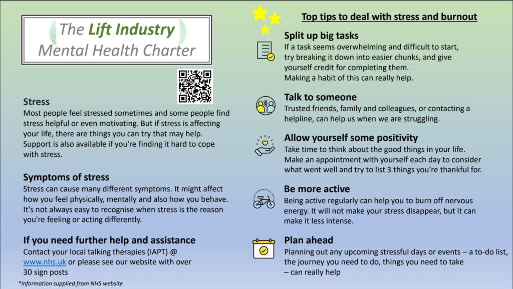 Mental Health Charter flyer